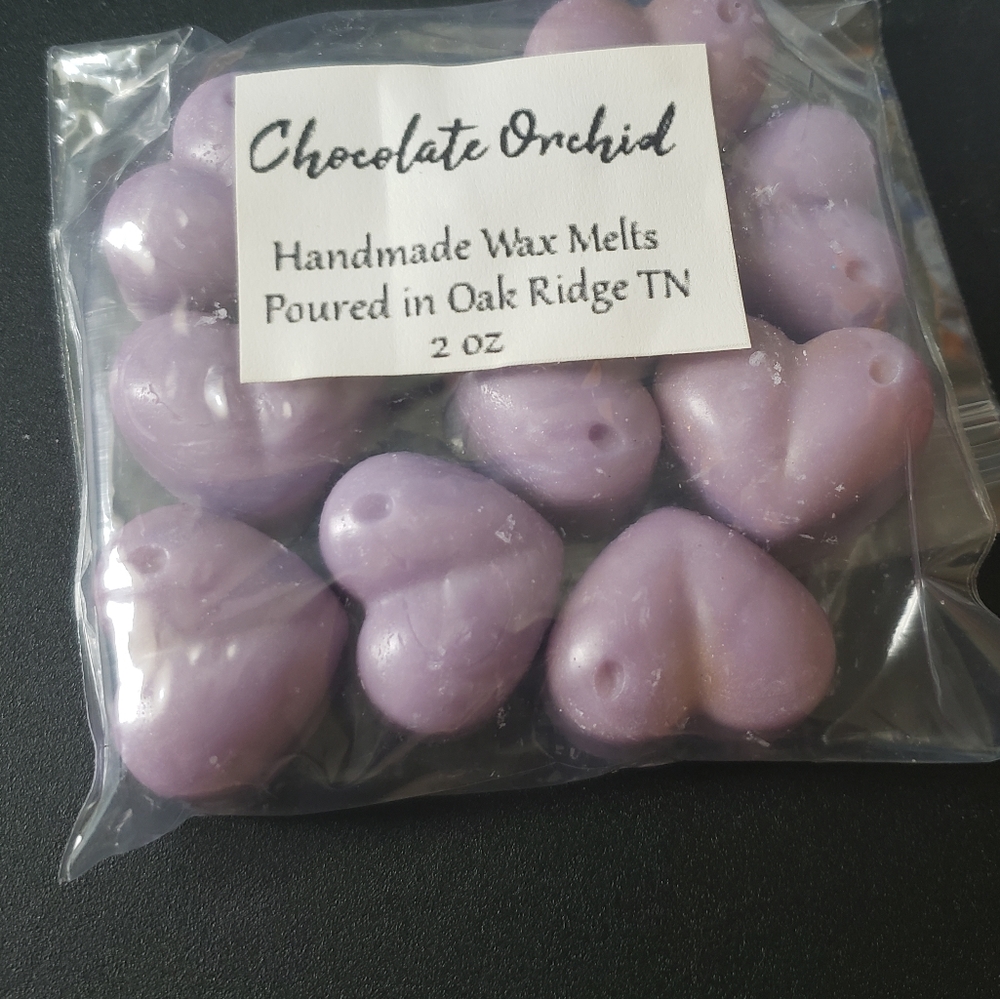 Chocolate Orchid Wax Melts 10 Hearts
